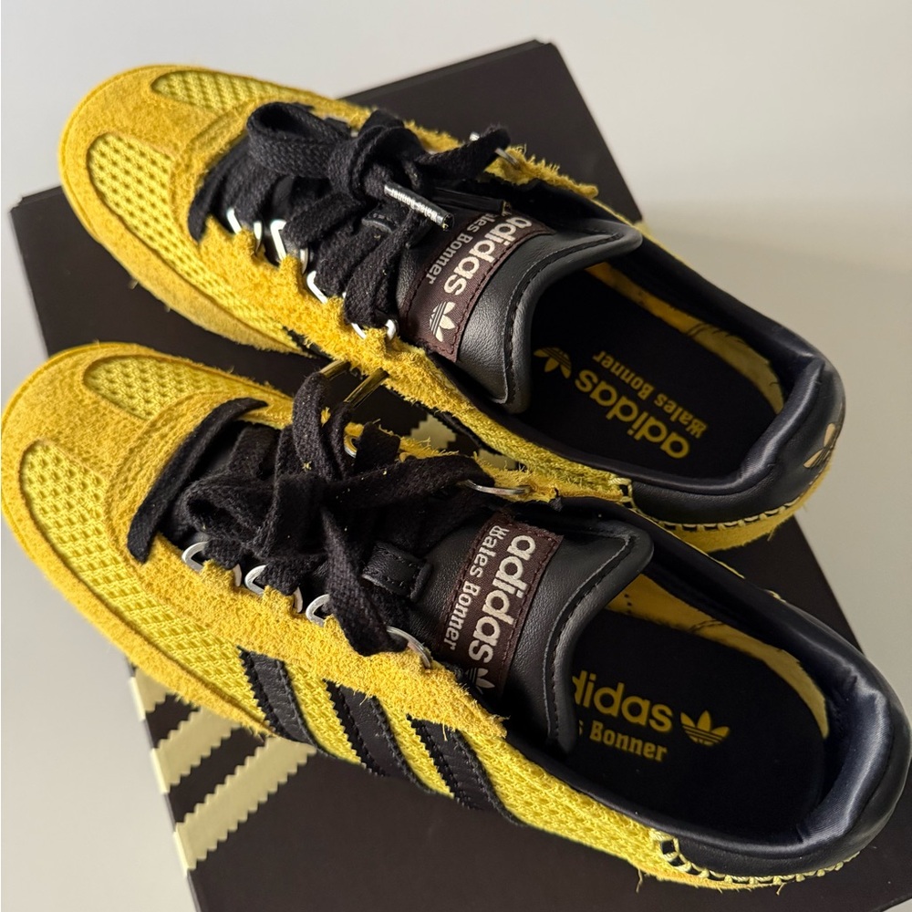 WALES BONNER Yellow & Black adidas Originals Edition SL76 Sneakers | 8.5 mens